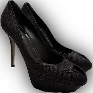 Sergio Rossi Peep Toe Heels